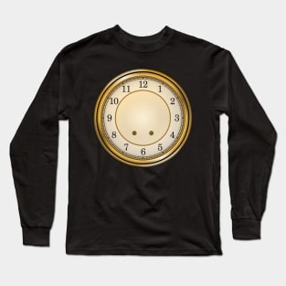 Antique clock with latin numbers Long Sleeve T-Shirt